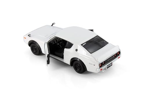 Modelo a escala 1:24 Skyline 2000 GT-R KPGC110 blanco miniatura 5