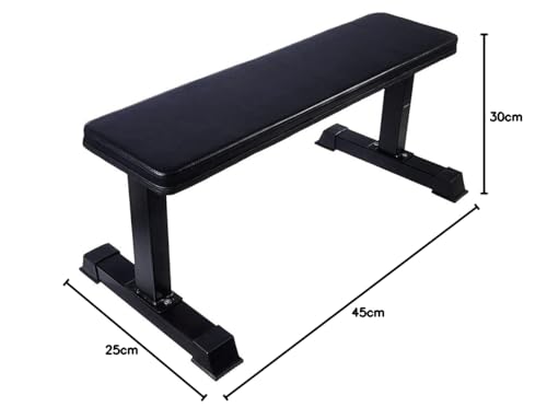 Image of Encanto Flat Weight Bench for Multipurpose Fitness Exercise Gym Workout, Heavy Duty Bench for Home And Gym (Black) Weight Limit: 270 Kg