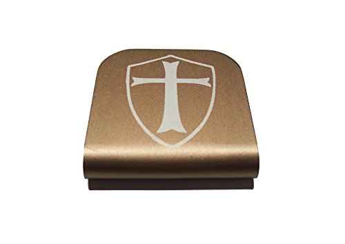Morale Tags Templar Shield for Your Hat! Clips Right On! (Copper)