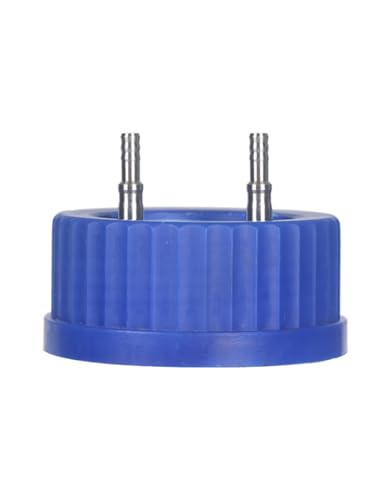 Moonetto Stainless Steel Blue GL80 Safety Cap with Holes, VapLock Solvent Delivery Cap
