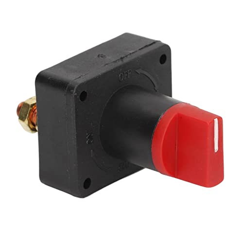 Large Current Battery Disconnect Switch ABS Insulation Case Easy Power Off for Boat Ship ABS Copper