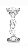 Waterford Crystal 11.25' Seahorse Pillar Candlestick