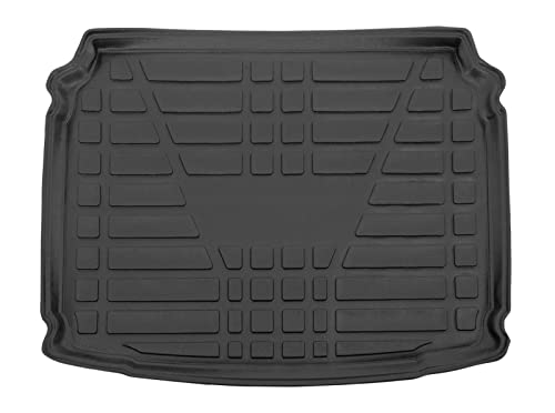 J&J AUTOMOTIVE | Tapis De Coffre sur Mesure pour 308 3 / 5P. Berlina 2014-2021 Noir Antidérapant Bord Haut Toutes Saisons Adapté Animaux de Compagnie