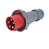 IP67 Industrial Waterproof Plug Connector 63A/125A 3P 4P 5P Surface Panel Mount Socket Electrical(Plug5P 125A)