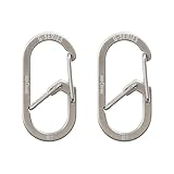 「NITEIZ ナイトアイズ Gカラビナー #1 ステンレスシルバー 2個入り 小」の画像