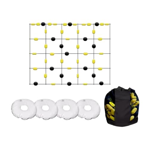 Vaveren Goalkeeper Deflection Equipment Floor Ball Deflector with Accessories Square Portable Agility Practice Tools for Ball Control, 200x160cm