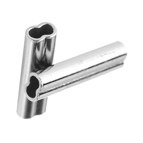 Drum Crimp Kit, 100Pcs 6 Sizes Drum Crimp, Fishing Crimps for Mono Wire Leader (1.0mm*10mm)