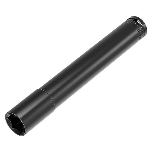Image of 1 /2 Inch Drive by 30mm Deep Impact Socket, Heat-Treated CR-V Steel 8 Inch Length, 6-Point Metric Sizes