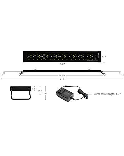 NICREW SkyLED Plus Aquarium Plant Light, Freshwater Fish Tank Light with Ramp Up and Dim Down, Spectrum Adjustable and… - Image 8