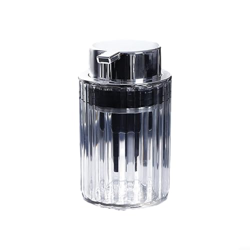 Bubbles Botellas de loción compactas tipo empuje que ofrecen acceso rápido a tus artículos esenciales de ducha favoritos como champú (plata)