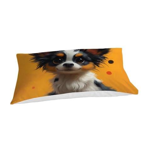 Housse de couette Border Collie ultra douce et respirante 2 pcs - 7