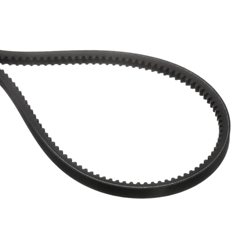 uxcell BX37 EPDM V-Belt, Raw Edge Cogged Industrial Rubber V Belt 0.67" Width x 37" Inside Circumference