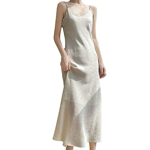 Robe caraco en acétate de satin de soie noble et jacquard rétro pour femme élégante