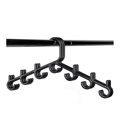 Sleek Seven - Made in USA Multi-Use Hanger for Bras, Lingerie, Hats & Scarves 5-Pack | Patented Closet Organizer | 7-Hook Space Saver for Underwear, Ties, Belts | No Clips, Lightweight Design