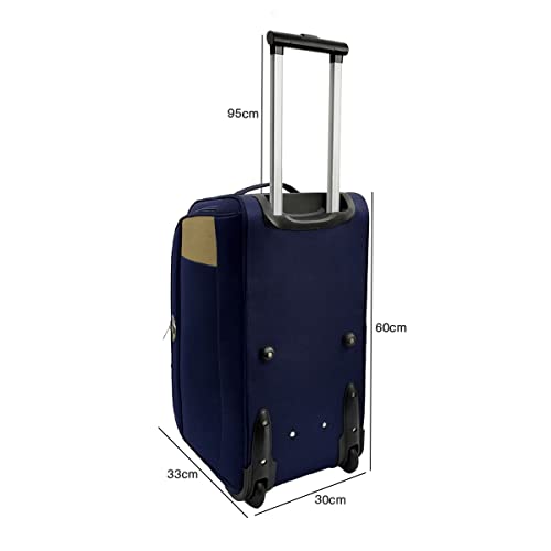 MALA SACOLA BOLSA MEDIA VIAGEM 2 RODAS POLIÉSTER SANTINO Cor:Azul;Tamanho:M