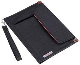 BSTKEY Multifunction A5 Documents Bag - Files Organizer Portfolio Case Notepad Carrying Bag Portable Bag Notepad Carrying Case for Travel Office Conference Business (Black)