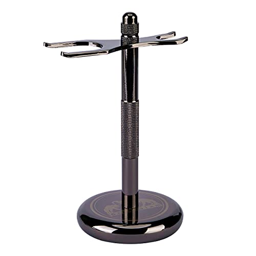 Grandslam Shaving Kit For Men, Safety Razor With 10 Blades, Shaving Brush, Stand And Soap Cream, Stainless Steel Bowl, Canvas & Leather Dopp Kit Gift Set #TOP6