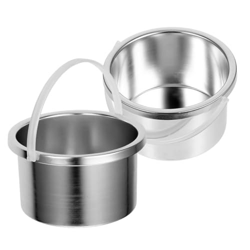 Operitacx Calentador de 500ml de Cera Portátil de Aleación de Ajustable, 2 Piezas para Sesiones de Depilación en Áreas Corporales Profesionales