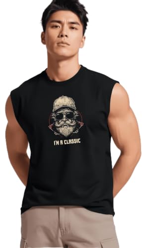 Image of JUARI BE A GENTLEMAN Men's Sleeveless Tank Top Premium Cotton Blend Muscle Fit Gym Vest | Casual Summer Shirt | Breathable & Lightweight Fitness Wear for Gym, Running & Daily Use