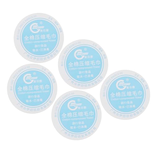 minkissy 10Pcs Toalha Comprimida Lenços Umedecidos Descartáveis ​​Para Viagem