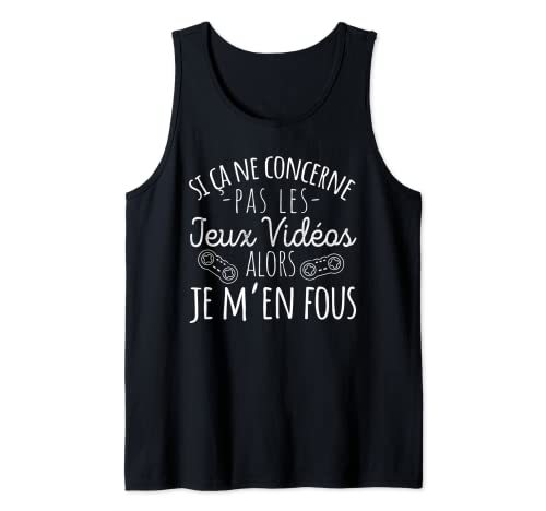 Jeux Vidéos Humour Idée Cadeau Pour Ado Gamer Débardeur Cover