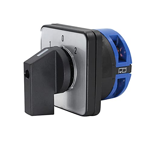 1Pcs Universal Changeover Selector Switch, Power Transfer Switch, 3 Positions 4 Terminals, LW26-32/1 220V 32A Motor, Water Pump Generators, Rotary Cam Selector