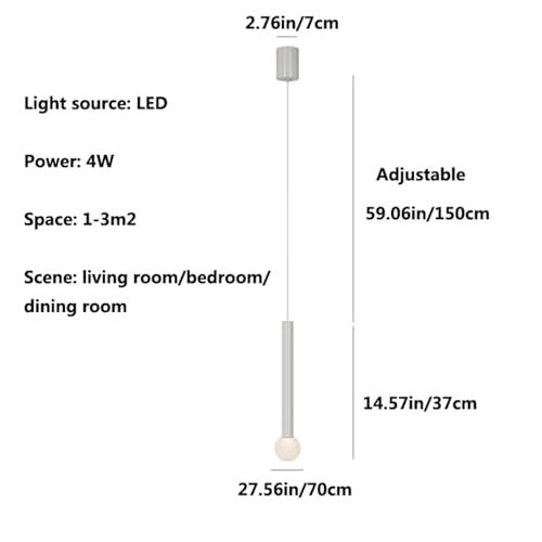 Lámpara lineal moderna de aluminio oscuro colgante con luz regulable LED 7