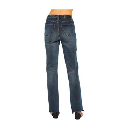 Judy Blue Button Fly Dark Wash Straight Jeans4