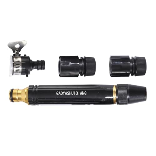 High Pressure Hose Nozzle - Car Wash Water Gun, Heavy Duty Power Washer Nozzle with Quick Connect Connector, Adjustable Spray Se