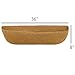 Gardener Select (R878) Trough Coco Liner - Preshaped Trough Coconut Fiber, Coir Liner for Trough Planter (36 Inch)