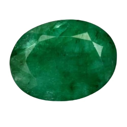 Émeraude naturelle ovale pierre précieuse en vrac pour fabrication de bijoux collier et bague