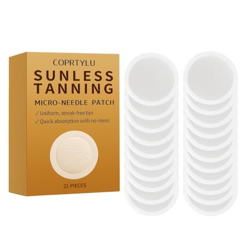Glow Tanning Patches for Face &amp; Body, Self-Tanning Microdarts Patch for Natural Bronzed Skin,Self-Tanning Patches for Women &amp; Men,Portable Travel Friendly, Suitable for All Skin Types(21 Patch)