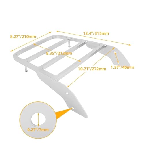 Support sacoche VT400 en acier chromé finition miroir premium - 2