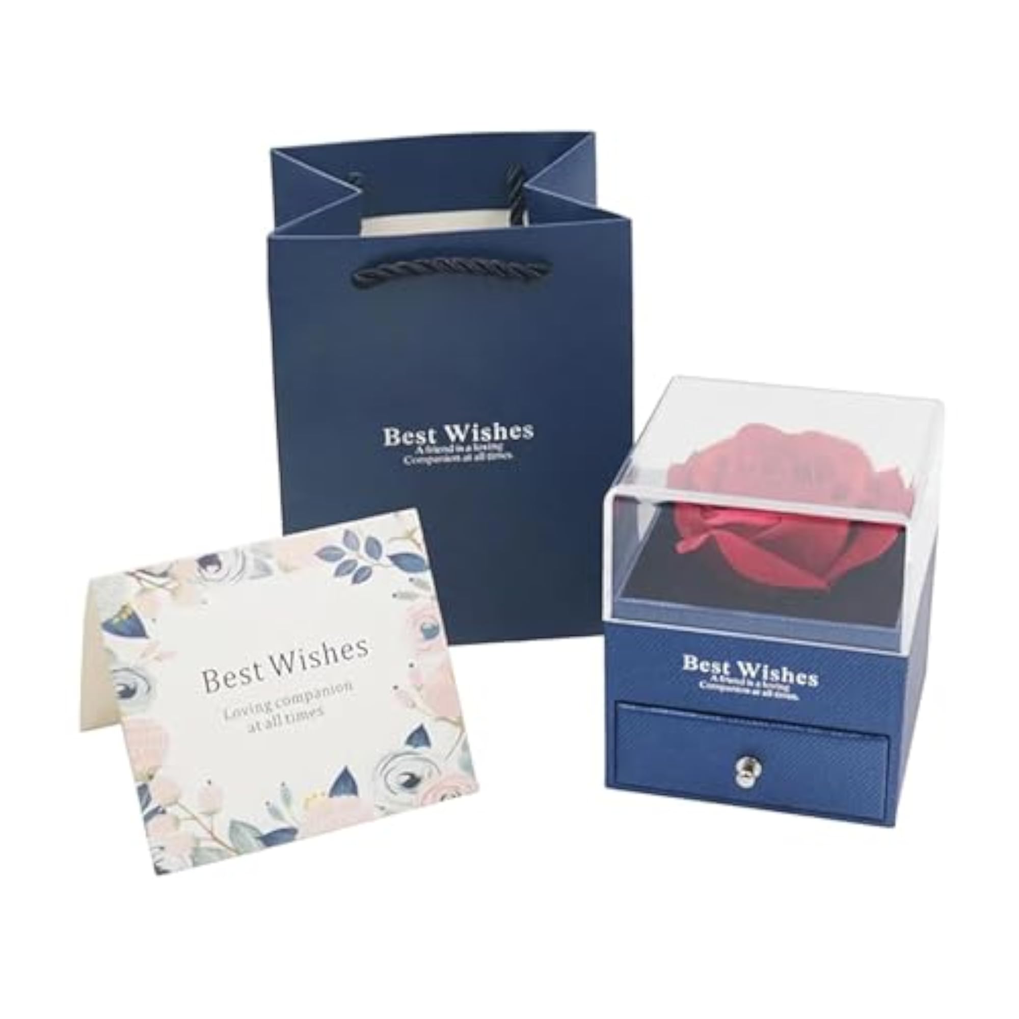 3Pcs Eternal Flowers Rose Gifts Box
