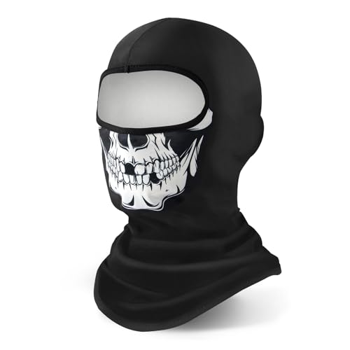 YESLIFE Skull UPF 50+ Balaclava Ski Mask, Motorcycle UV Protector...