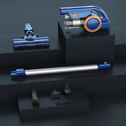ORFELD Aspirateur sans fil 6 en 1, autonomie jusqu'à 50 minutes, brosse électrique LED, support mural, aspirateur sans fil ultra léger pour sols durs, tapis, poils d'animaux - Image 7