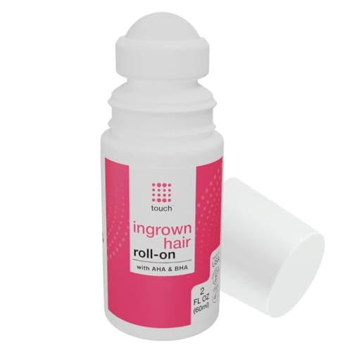 Touch Intimate Area Ingrown Hair Roll On Tonic for Men and Women with AHA/BHA - Bikini Line Hair Removal - Razor Bump Treatment and Ingrown Hair Removal - 2 Ounces