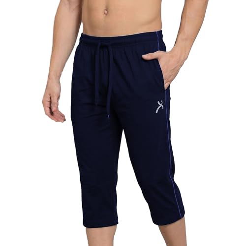 Image of Amul Comfy Men's Cotton Rich Solid Capri