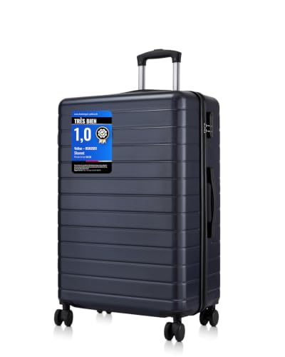 Shavont Valise Soute 76cm Valise 28 Pouces Bagage 23kg Valise Rigide ABS Grande Capacité 4 Roues Silencieuses TPE, Serrure Combinaison pour Voyage Longue...