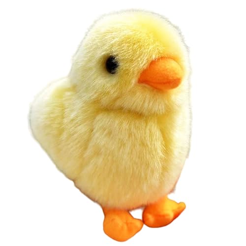 Peluche de Pollo Amarillo Realista de 12 cm, Relleno de algodón PP, Ideal como decoración para el hogar para niños y niñas. Regalos.
