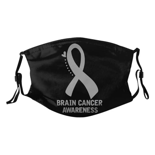 Brain Cancer Awareness Adult Dust Mask Adjustable Dust Face with 2 Filter19