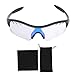 RiToEasysports Kids Sport Glasses, Lightweight Kids Boys Girls Photochromic Glasses Goggles for Running Mountaineering (Black Frame+Color Changing Blue