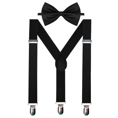 Opiniones y reviews de Tirantes para Hombre favoritos de las personas. 47 Set de Tirantes y Moño Ajustables para Hombre y Mujer | Diseño Elástico en Y con Acabado Elegante | Ideal para Bodas, Fiestas, Reuniones Formales y Accesorio de Moda para Camisa...