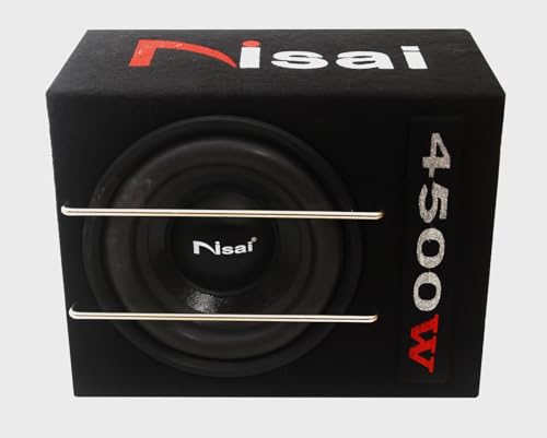 Image of NISAI NS-1020-1 4500 watt Active Subwoofer Class A Vehicles /Car Amplifier Music Sound System with High Power Smooth Volume-Black