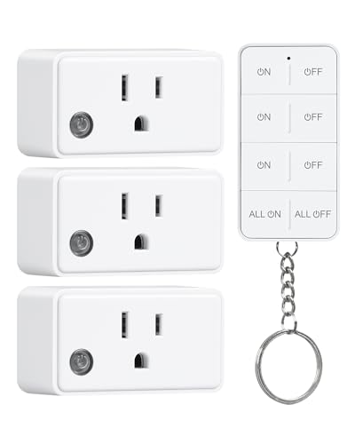 Remote Control Outlet with All ON/Off Switch, 200FT Long Range