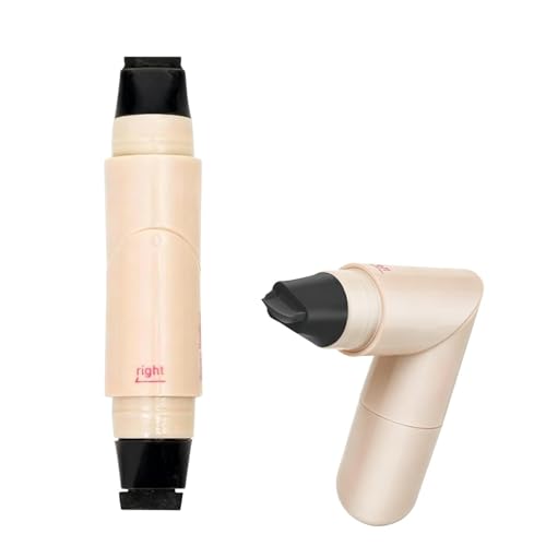 Doppelkopf Eyeliner Stempel Schwarz Eyeliner Wasserfest & Schweißfest - Katzenaugen Wing Eye liner für Symmetrischen Lidstrich Anfänger Alltag Make-up - Schnell trocknend & Lang Anhaltend (Schwarz)