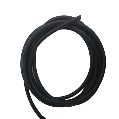 DEMMET 1m High Elasticity Submersible Latex Hose 3X10mm 3X12mm 3X14mm Spear Gun Type Latex Rubber Hose Hunting Fish Latex Hose Durable Multi Color Speargun Replacement Accessories (Black, 14 * 3mm)