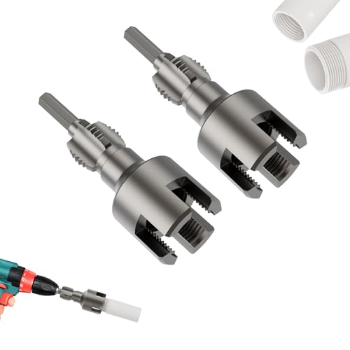 2025 New Integrated Internal & External Pipe Threading Tool,Pipe Sizes Rethreading Tool Works with 1/2