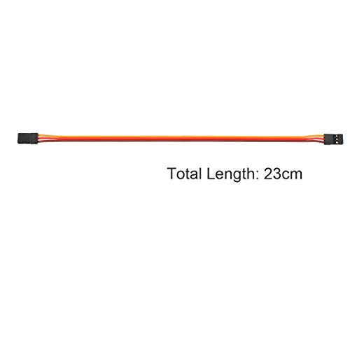 Cables de extensión de servo trenzados uxcell de 65 cm con conectores macho a hembra para RC, 55 ud 4