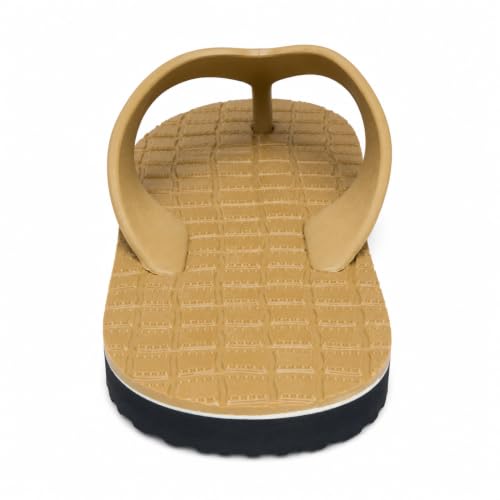 Image of Men's Hawai Flip Flops with Textured Footbed and Dark Outsole